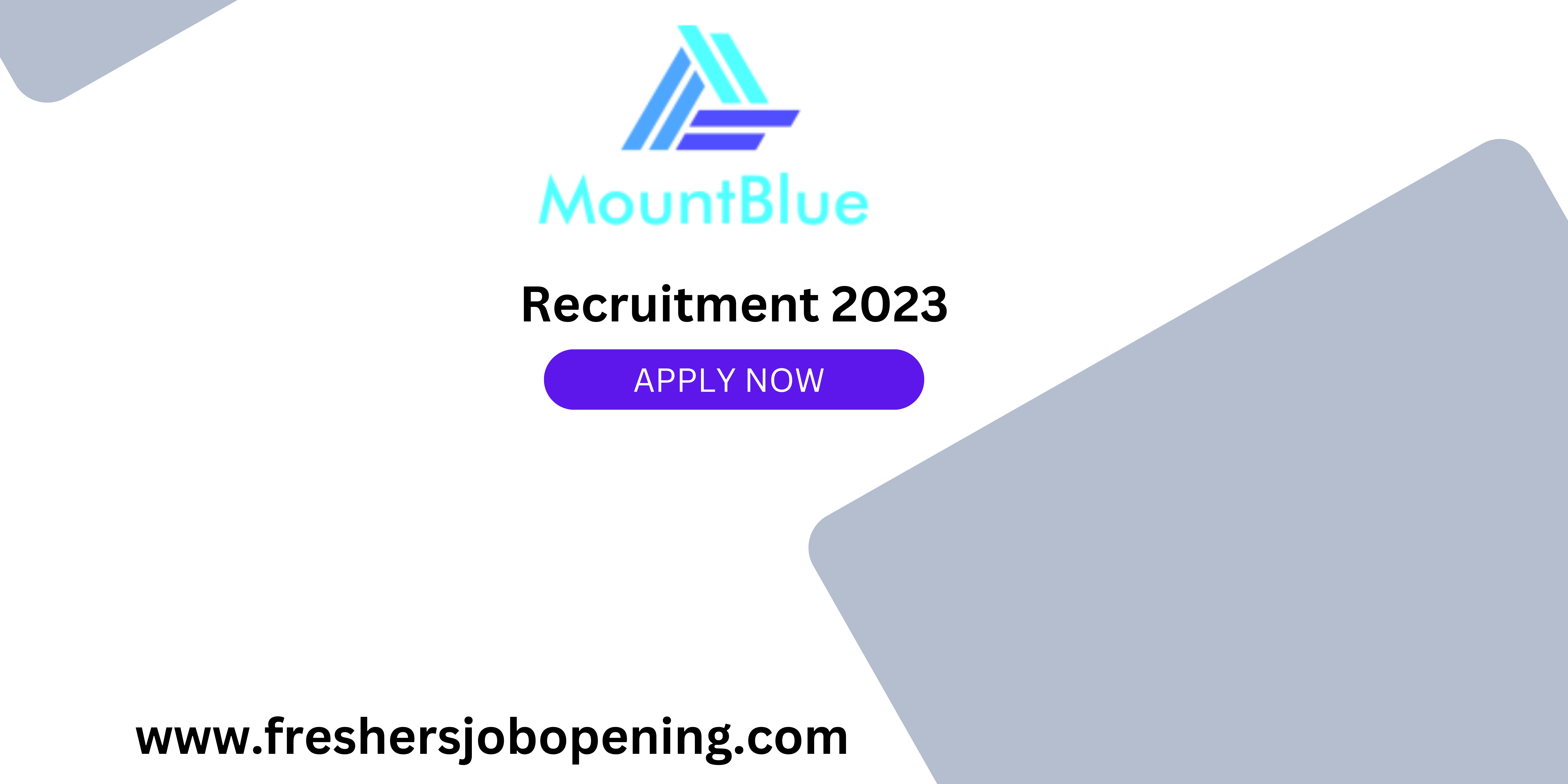 MountBlue Technologies Hiring Freshers For Software Engineer Trainee Role- Apply Now