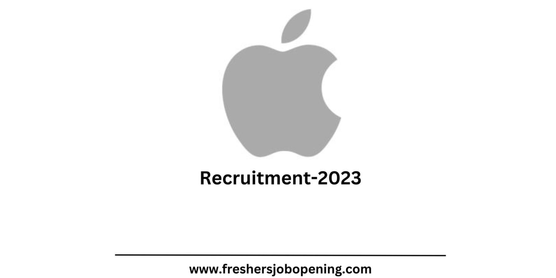 Apple Recruitment 2023